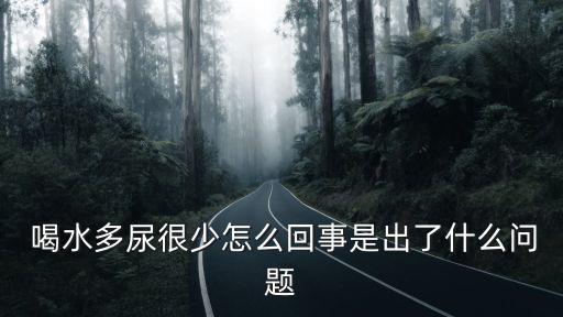 喝水多尿少是什么原因,孕婦喝水太多尿少可能會導致水腫