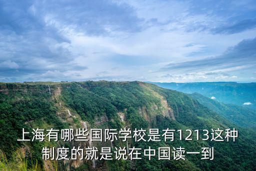上海有哪些國(guó)際學(xué)校是有1213這種制度的就是說(shuō)在中國(guó)讀一到