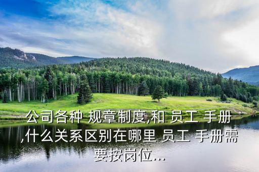 員工手冊和規(guī)章制度