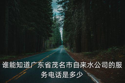 柳河自來水維修電話是多少號(hào)，誰能知道廣東省茂名市自來水公司的服務(wù)電話是多少