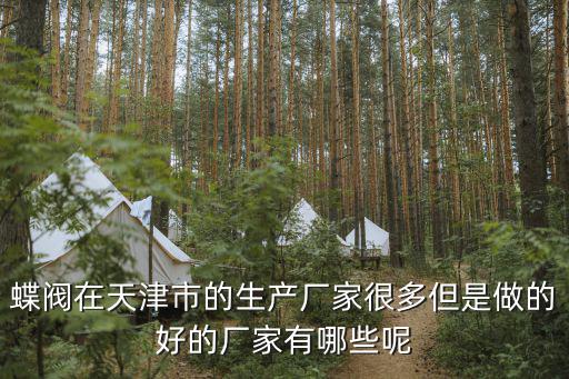 蝶閥在天津市的生產(chǎn)廠(chǎng)家很多但是做的好的廠(chǎng)家有哪些呢