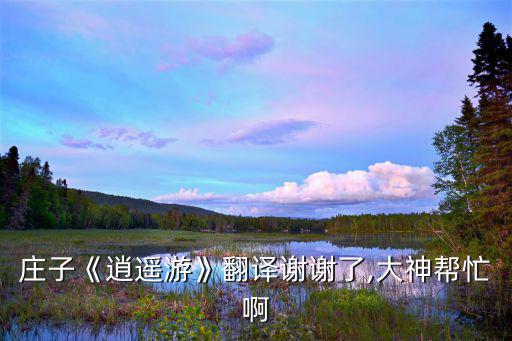 北冥有魚譯文,第二集:北冥有魚，名字叫魚