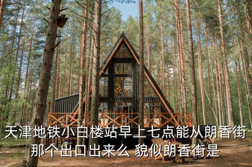 天津市小白樓C出口，天津地鐵小白樓站早上七點能從朗香街那個出口出來么 貌似朗香街是