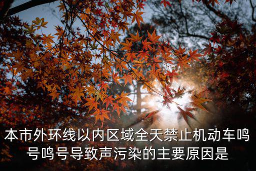 本市外環線以內區域全天禁止機動車鳴號鳴號導致聲污染的主要原因是