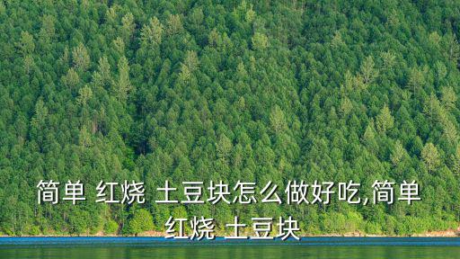 簡單 紅燒 土豆塊怎么做好吃,簡單 紅燒 土豆塊