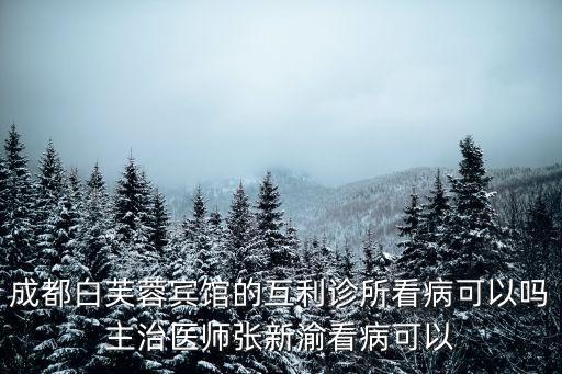 成都白芙蓉賓館的互利診所看病可以嗎主治醫師張新渝看病可以