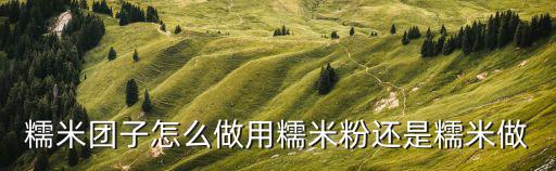 糯米團(tuán)子的家常做法，糯米團(tuán)子怎么做好吃香酥糯米團(tuán)子的家常做法