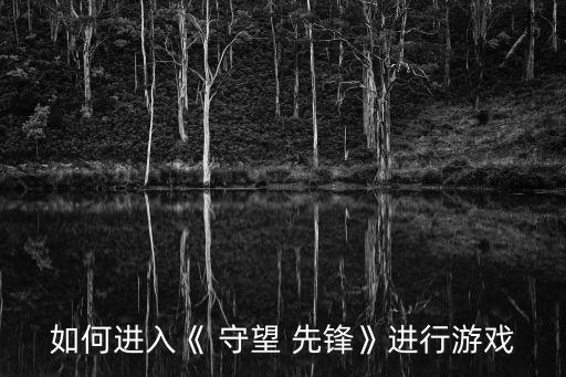 如何進入《 守望 先鋒》進行游戲