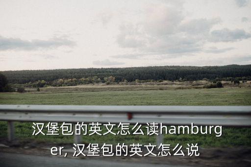  漢堡包的英文怎么讀hamburger, 漢堡包的英文怎么說