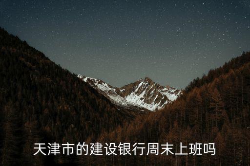 天津市的建設銀行周末上班嗎