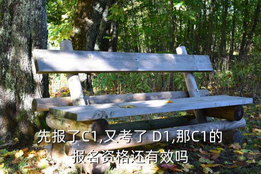 D1駕照,先報考后被錄取報名資格無效2021年不能同時測試