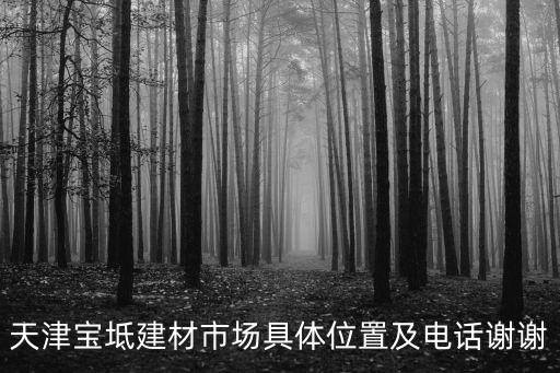 天津寶坻建材市場具體位置及電話謝謝