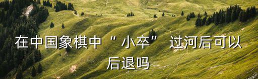 過(guò)河小卒,馬國(guó)士兵越過(guò)河界前每步棋只允許向前邁一步