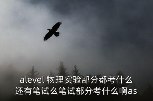 alevel 物理實驗部分都考什么還有筆試么筆試部分考什么啊as