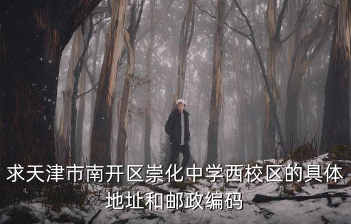 求天津市南開區崇化中學西校區的具體地址和郵政編碼