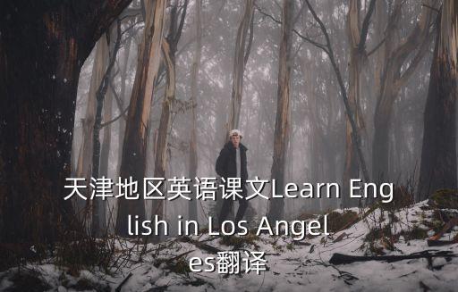天津地區英語課文Learn English in Los Angeles翻譯