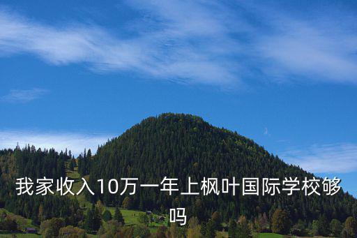 我家收入10萬一年上楓葉國際學(xué)校夠嗎
