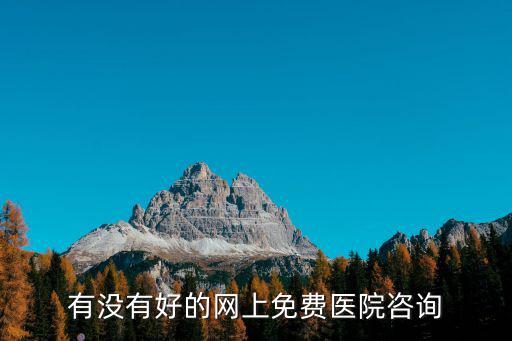 有沒有好的網上免費醫院咨詢