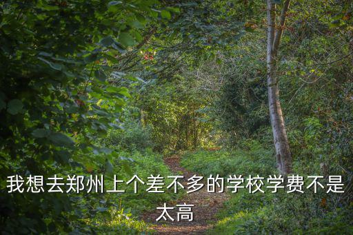 我想去鄭州上個差不多的學校學費不是太高