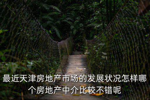 2017天津市房地產市場狀況，最近天津房地產市場的發展狀況怎樣哪個房地產中介比較不錯呢