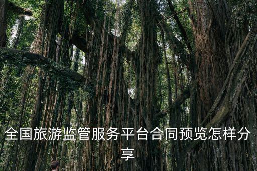 全國旅游監管服務平臺合同預覽怎樣分享