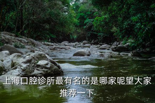 上海口腔診所最有名的是哪家呢望大家推薦一下
