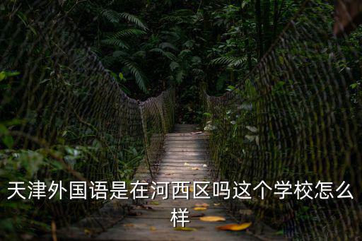天津外國語是在河西區(qū)嗎這個學(xué)校怎么樣
