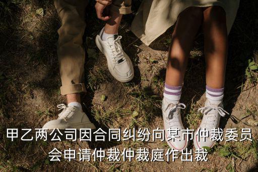 甲乙兩公司因合同糾紛向某市仲裁委員會申請仲裁仲裁庭作出裁