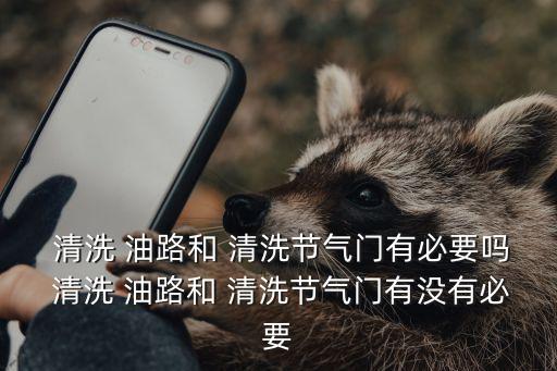油路清洗有必要嗎,汽車油路清洗有必要嗎?
