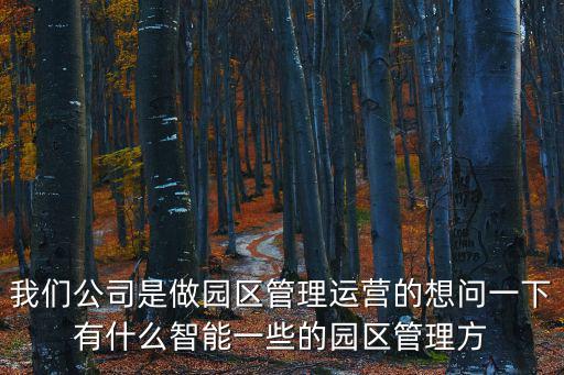 產業園區運營管理，生產運營管理的概念