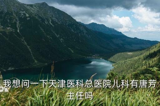 我想問一下天津醫科總醫院兒科有唐芳主任嗎