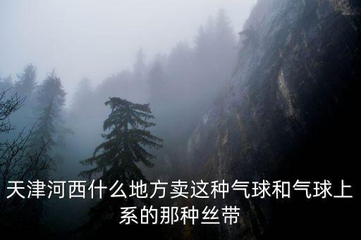 天津河西什么地方賣這種氣球和氣球上系的那種絲帶