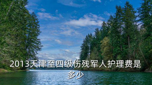 2013天津至四級傷殘軍人護理費是多少