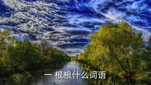 一 根根什么詞語