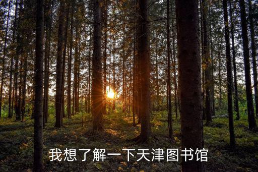 我想了解一下天津圖書館