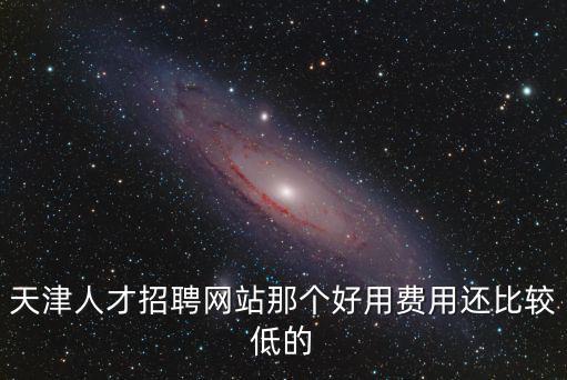 天津人才招聘網站那個好用費用還比較低的