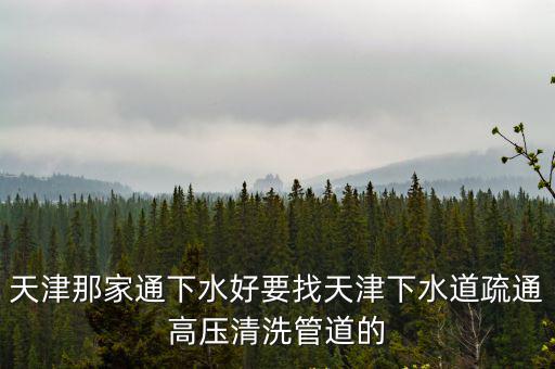 天津市景昌管道有限公司，天津那家通下水好要找天津下水道疏通高壓清洗管道的
