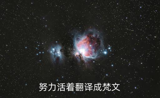 努力活著，努力活著怎么翻譯成英文
