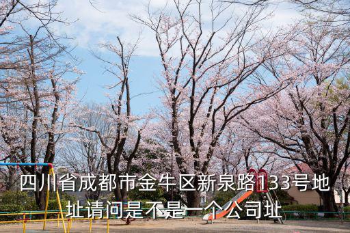 四川省成都市金牛區(qū)新泉路133號地址請問是不是一個公司址
