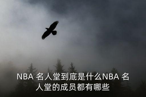 NBA 名人堂到底是什么NBA 名人堂的成員都有哪些