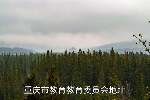 重慶市教育教育委員會地址