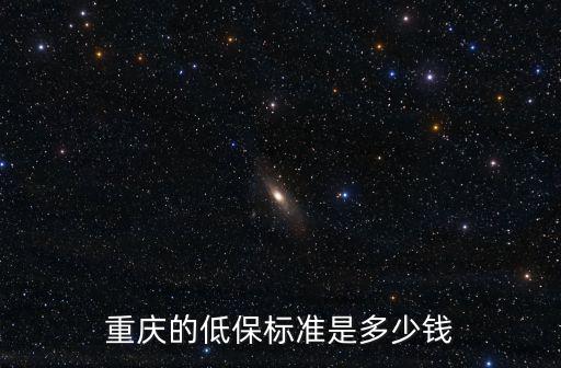 重慶的低保標準是多少錢