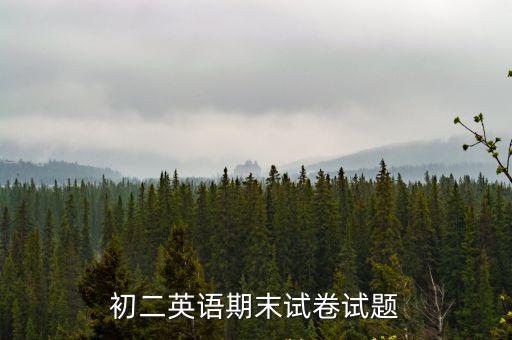天津市初二下期末考試英語卷子，初2下的英語題目