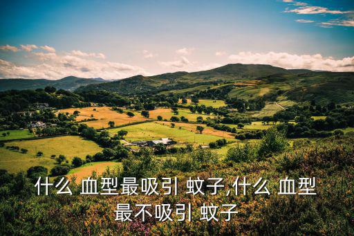 什么 血型最吸引 蚊子,什么 血型最不吸引 蚊子