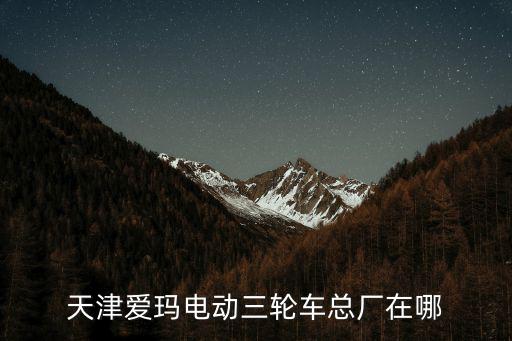 天津愛瑪電動三輪車總廠在哪