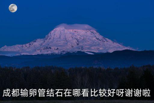 成都輸卵管結石在哪看比較好呀謝謝啦