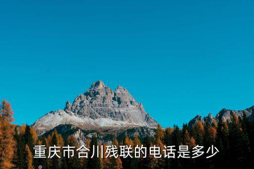 重慶市合川殘聯(lián)的電話是多少