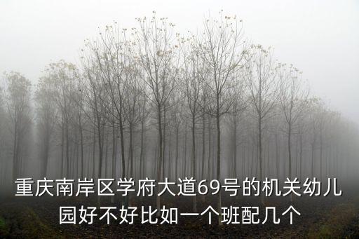 重慶南岸區學府大道69號的機關幼兒園好不好比如一個班配幾個