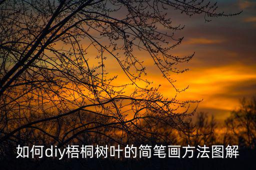 如何diy梧桐樹葉的簡筆畫方法圖解