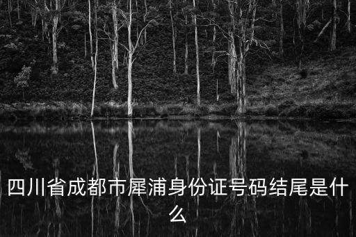 四川省成都市犀浦身份證號碼結尾是什么